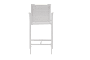 Sillon para barra de bar ORICK aluminio blanco y textil blanco