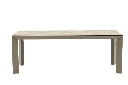 Mesa de comedor Orick 210*90cm. Alu taupe cristal ceram beige.