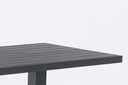 Mesa alta bar Orick 160x70cm aluminio antracita.