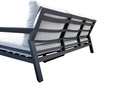 Set de sofas Pakse 4pcs Aluminio antracita y cojineria Gris medio