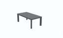 Set de sofas Pakse 4pcs Aluminio antracita y cojineria Gris medio