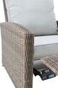 Butaca Relax Brent aluminio y rattan sintetico