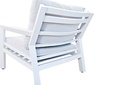 Set de sofas Pakse 4pcs Aluminio blanco y cojineria Gris claro