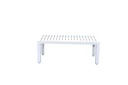 Set de sofas Pakse 4pcs Aluminio blanco y cojineria Gris claro