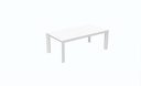 Set de sofas Pakse 4pcs Aluminio blanco y cojineria Gris claro