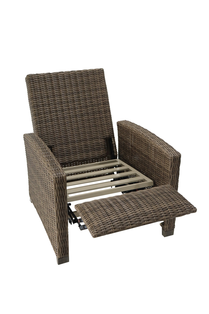 Butaca Relax Brent aluminio y rattan sintetico