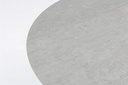 Mesa redonda Bais diam.120x75cm Aluminio antracita y top ceramico gris medio