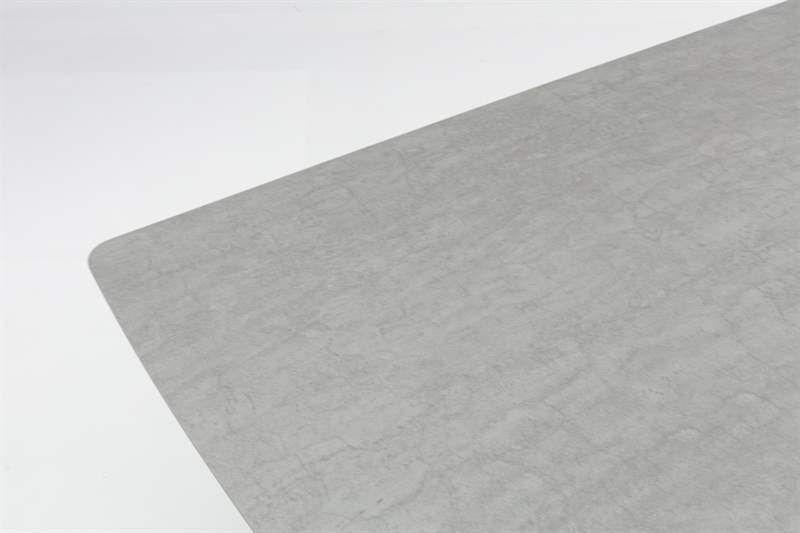 Mesa rectangular Bais 240x100cm Aluminio antracita y top ceramico gris medio.