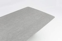 Mesa rectangular Bais 240x100cm Aluminio antracita y top ceramico gris medio.