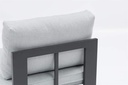 Modulo ampliacion Niland alu antracita y cojineria gris medio.