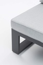 Modulo ampliacion Niland alu antracita y cojineria gris medio.