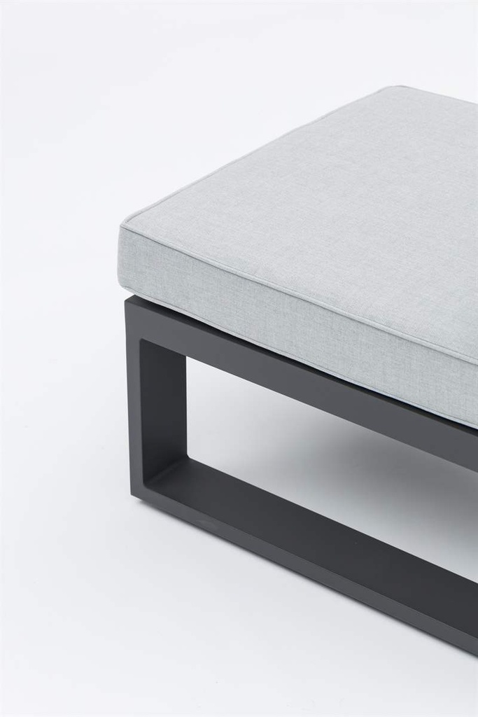 Modulo ampliacion Niland alu antracita y cojineria gris medio.