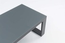 Mesa de centro Niland aluminio antracita y  cristal antracita