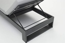 Tumbona Niland. Aluminio antracita y cojineria gris medio