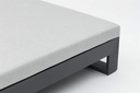 Daybed Niland. Aluminio antracita y textil gris medio