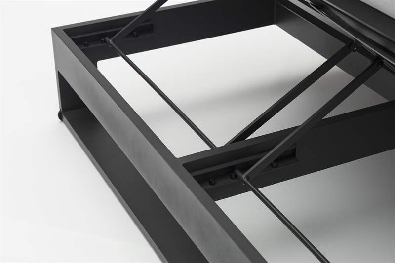 Daybed Niland. Aluminio antracita y textil gris medio