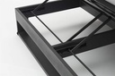 Daybed Niland. Aluminio antracita y textil gris medio