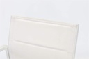 Sillon para barra de bar ORICK aluminio blanco y textil blanco