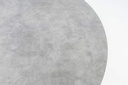 Mesa redonda Orick Diam.120cm Alu blanco cristal ceram. Gris claro.