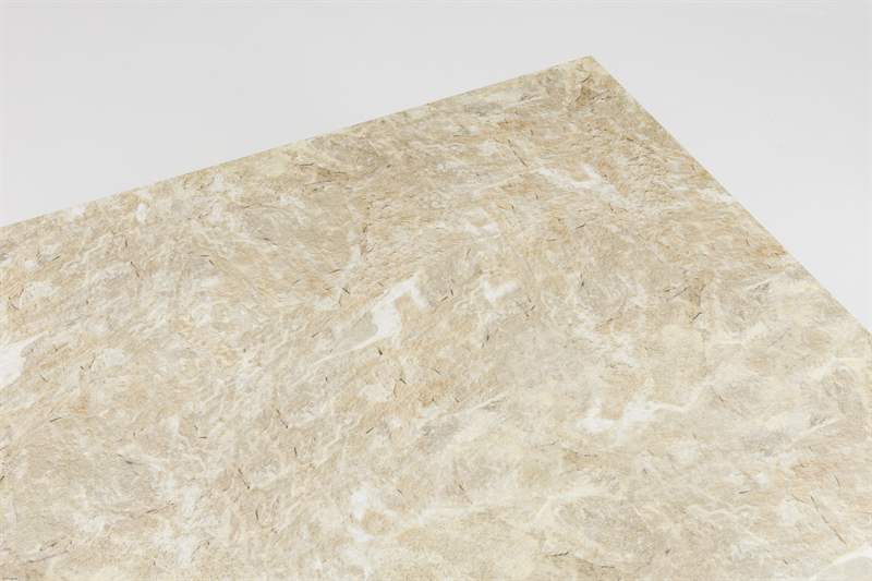 Mesa de comedor Orick 210*90cm. Alu taupe cristal ceram beige.