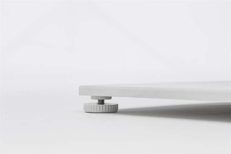 Mesa alta bar Orick 160x70cm aluminio blanco.
