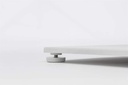 Mesa alta bar Orick 160x70cm aluminio blanco.