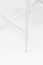 Sillon para barra de bar Ukiah Aluminio blanco. Cuerda aqua y cojin gris claro