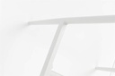 Sillon para barra de bar Ukiah Aluminio blanco. Cuerda greige cojin greige