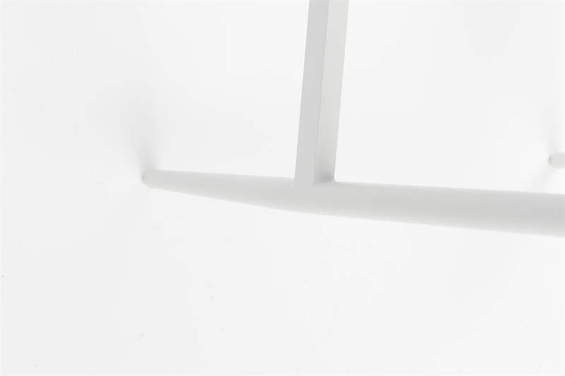 Sillon para barra de bar Ukiah Aluminio blanco. Cuerda greige cojin greige