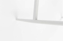 Sillon para barra de bar Ukiah Aluminio blanco. Cuerda greige cojin greige