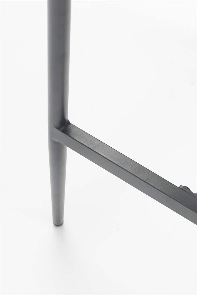 Sillon para barra de bar Ukiah Aluminio antracita. Cuerda antracita y cojin antracita