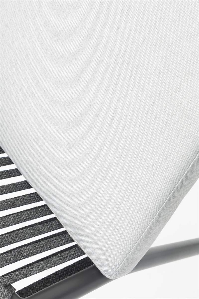 Sillon para barra de bar Ukiah Aluminio antracita. Cuerda antracita y cojin antracita