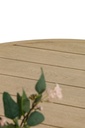 Mesa de comedor Harmony diam.150cm aluminio efecto madera