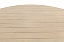 Mesa de comedor Harmony diam.150cm aluminio efecto madera