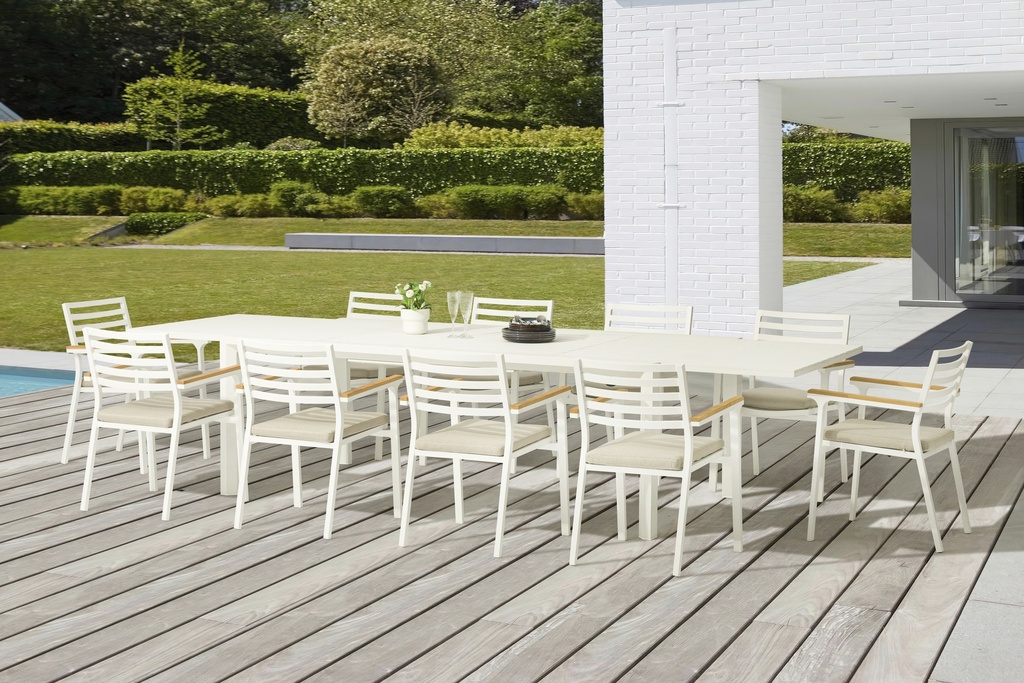Mesa extensible Noosa 220/340 blanca