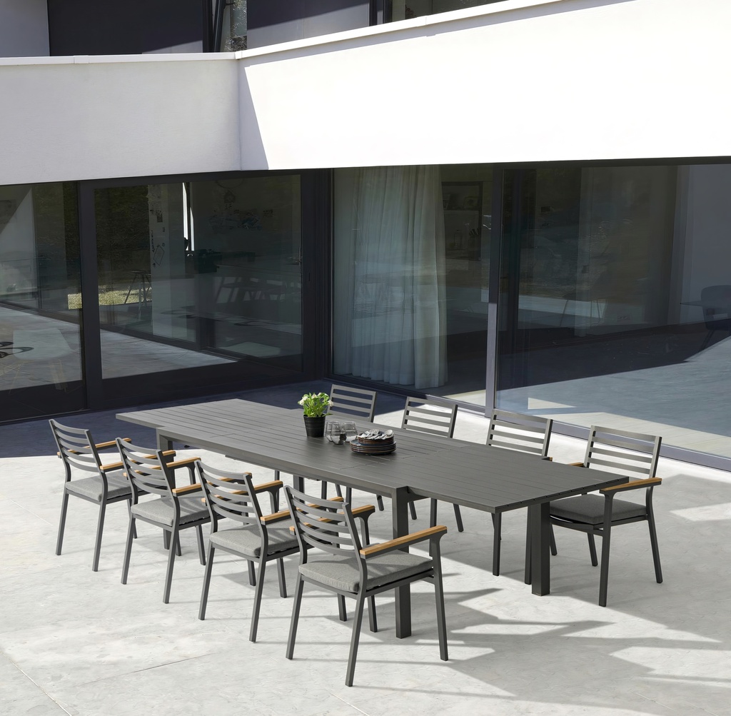 Mesa extensible Noosa 220/340 antracita