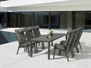 Sillón de comedor Albury aluminio antracita