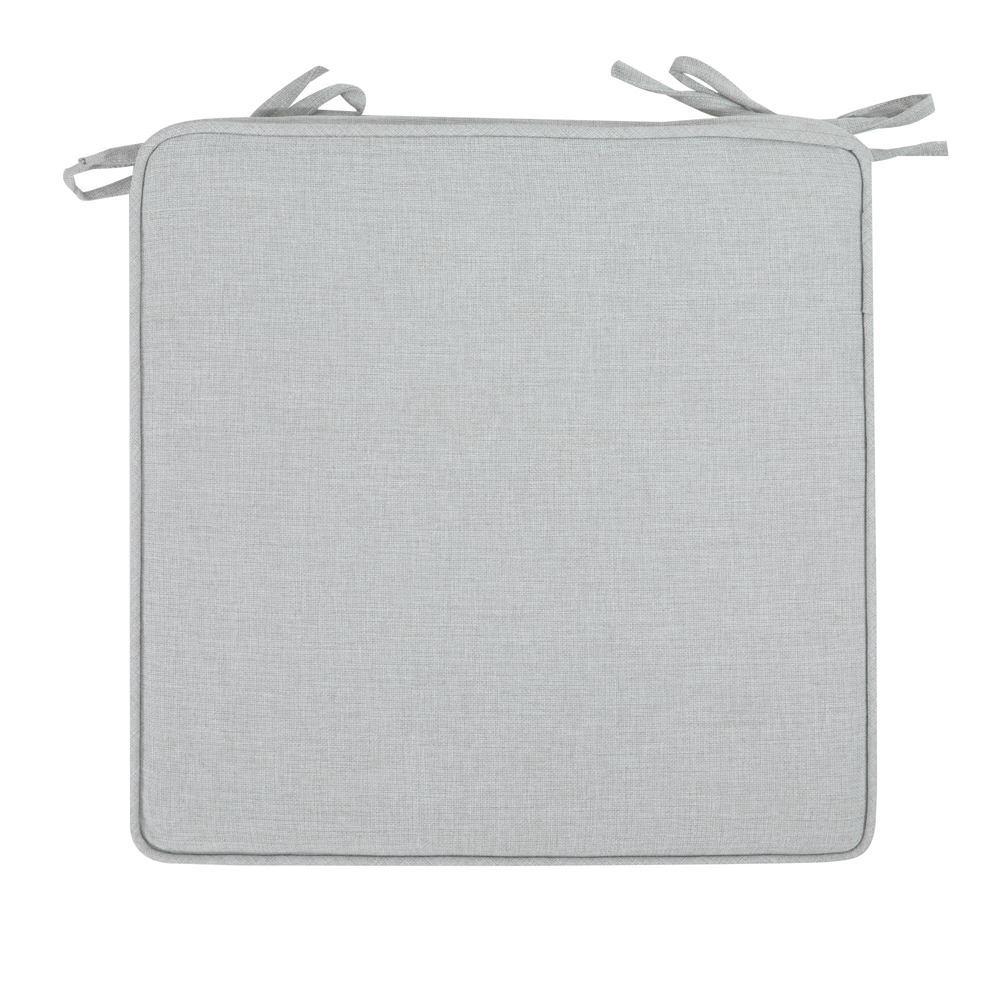 Cojin de asiento 36x36x5cm color gris claro