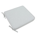 Cojin de asiento 36x36x5cm color gris claro