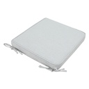 Cojin de asiento 36x36x5cm color gris claro