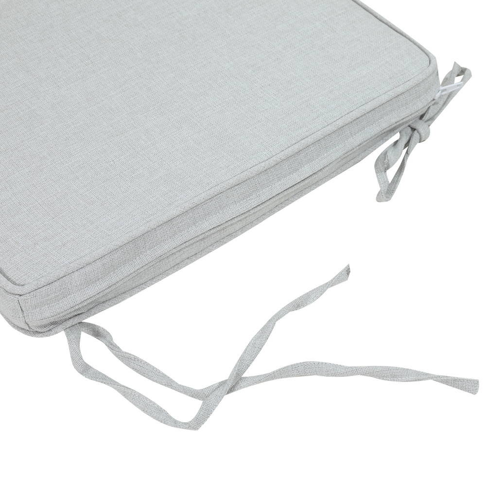 Cojin de asiento 36x36x5cm color gris claro