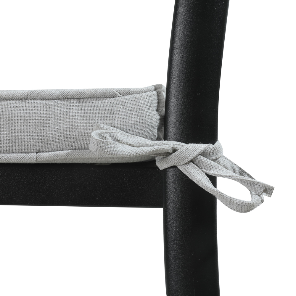 Cojin de asiento 36x36x5cm color gris claro
