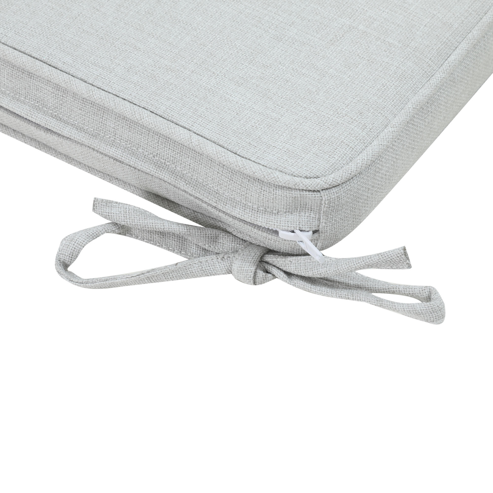 Cojin de asiento 36x36x5cm color gris claro
