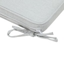 Cojin de asiento 36x36x5cm color gris claro
