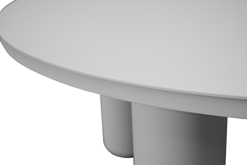 Mesa auxiliar Riverside Ø 71x40 cm blanco