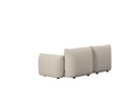 Módulo 2 plazas Riverside beige brazo derecho 