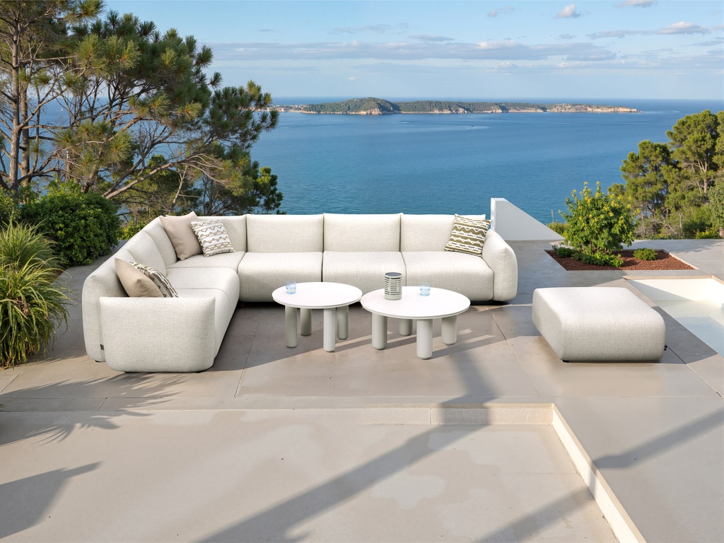 Módulo 2 plazas Riverside beige brazo derecho 