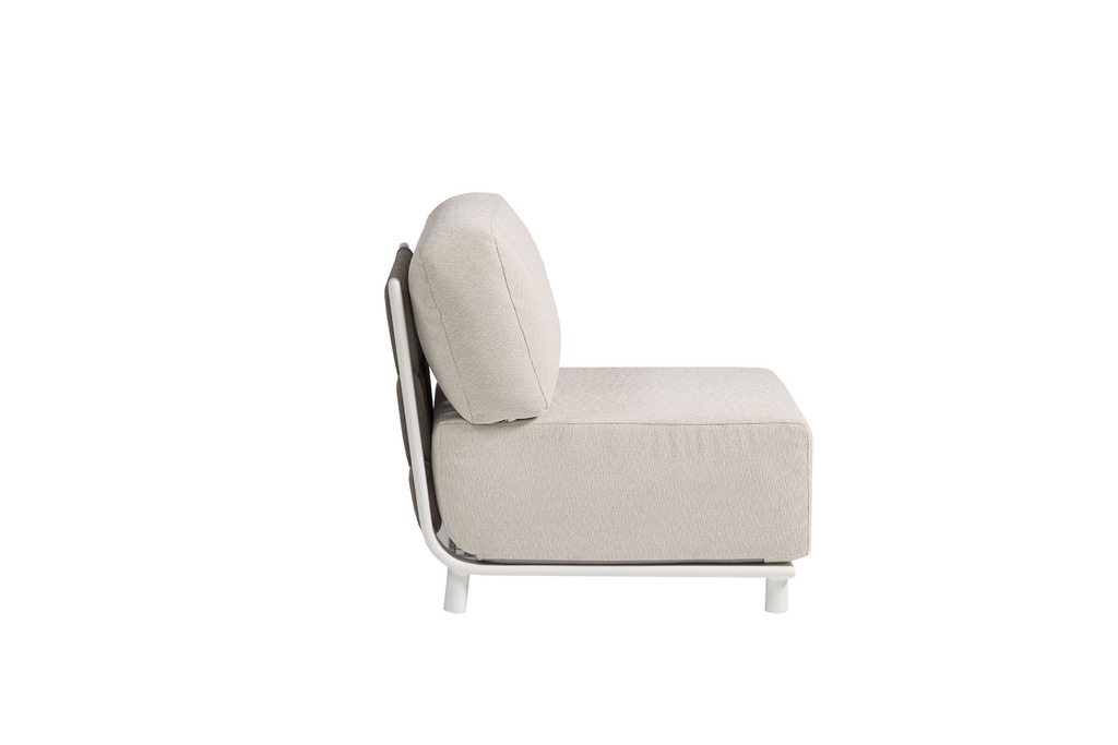 Módulo ampliación Carson aluminio blanco textil beige