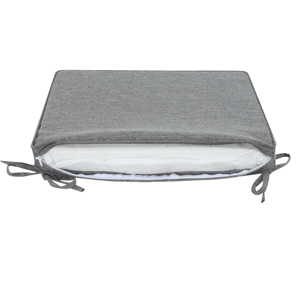 Cojin de asiento 45x36x5cm color gris marino