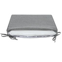 Cojin de asiento 45x36x5cm color gris marino